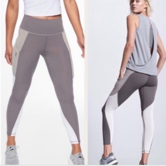 Athleta Up for Anything Colorblock Workout High Waist Leggings Small - Picture 1 of 12
